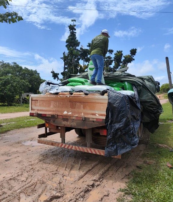FUNAI: Funai entrega ração para peixes a produtores indígenas para fortalecer piscicultura e segurança alimentar em Roraima