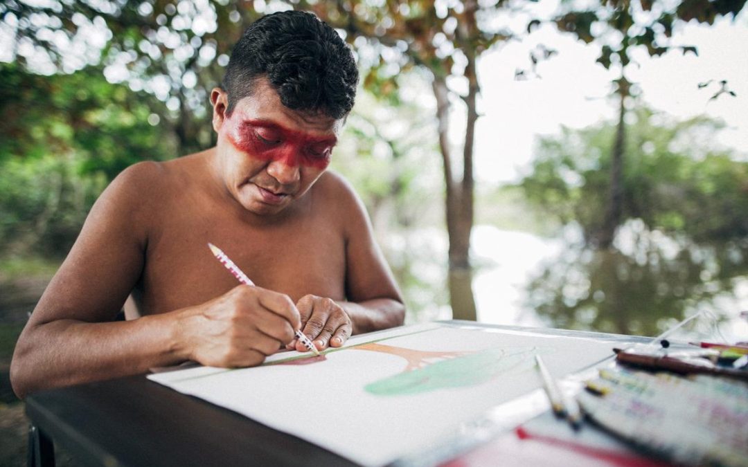 ISA: Exposição inédita de Joseca Yanomami em São Paulo revela sonhos e mitos da floresta