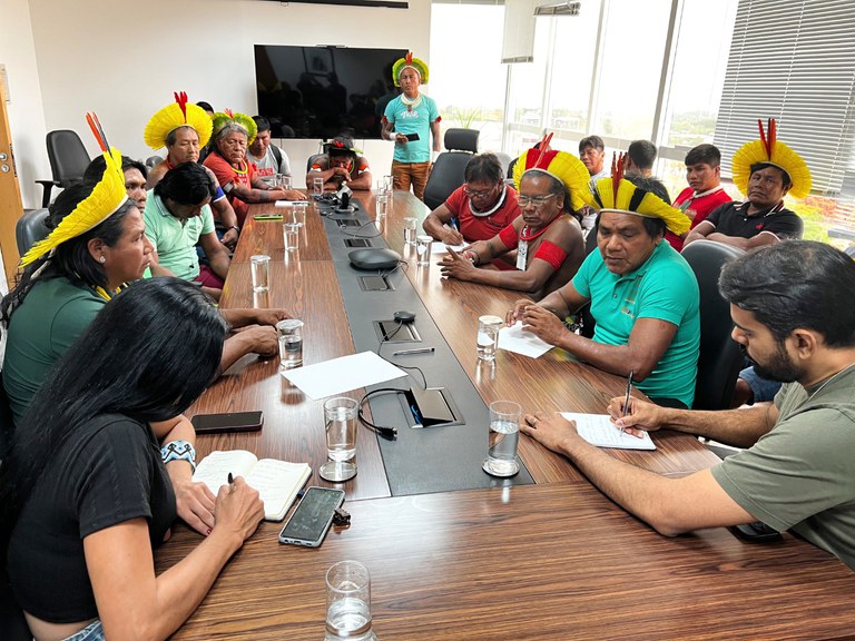FUNAI: Funai recebe em Brasília lideranças indígenas do povo Kayapó, do Pará