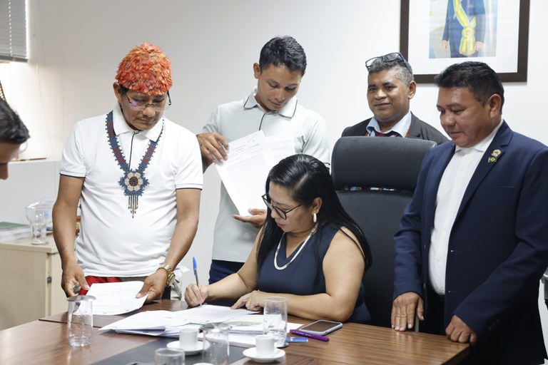 FUNAI: Funai recebe lideranças Munduruku e Prefeitura de Jacareacanga (PA) para tratar de obras de infraestrutura em Terra Indígena