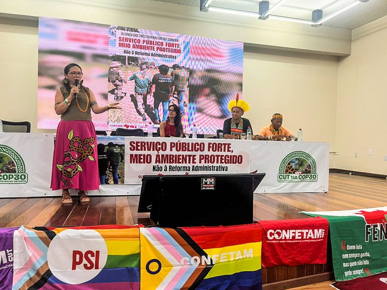 FUNAI: Cúpula dos Povos: Funai enfatiza importância dos servidores públicos na defesa dos povos indígenas e no enfrentamento das mudanças do clima