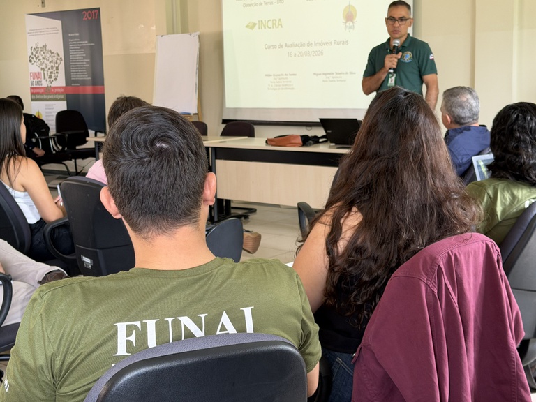 FUNAI: Funai e Incra promovem curso de avaliação de imóveis rurais com foco em qualificação técnica e cooperação institucional