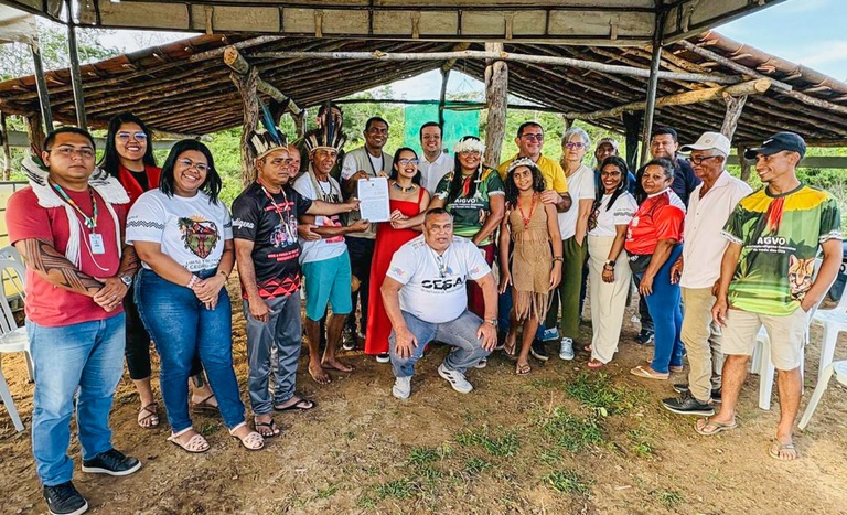FUNAI: Funai participa de celebração pela constituição da Reserva Indígena Nazário e Mambira no Ceará