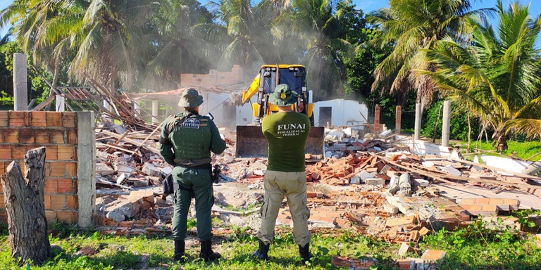 FUNAI: No Ceará, Funai realiza ação de fiscalização e retirada de ocupantes não indígenas na Terra Indígena Tremembé da Barra do Mundaú