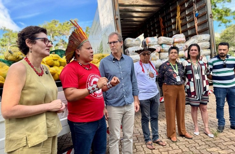 MPI: MPI articula doação de 23,7 toneladas de alimentos da CONAB ao Acampamento Terra Livre