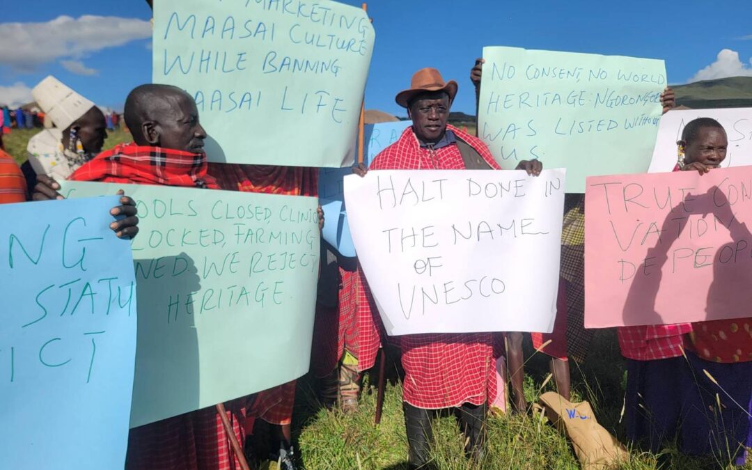 SURVIVAL: Tanzânia: indígenas Maasai protestam contra a cumplicidade da UNESCO no despejo de suas terras