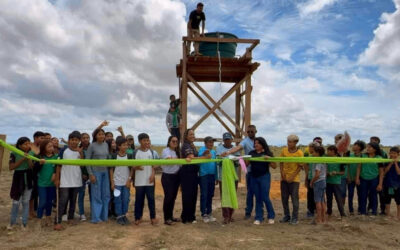 CIR: IMPLEMENTAÇÃO DO PLANO DE GESTÃO TERRITORIAL E AMBIENTAL- PGTA: MORADORES DA COMUNIDADE INDÍGENA MANGUEIRA, NA REGIÃO AMAJARI, INAUGURAM SISTEMA DE ABASTECIMENTO DE ÁGUA.