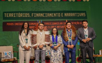 FUNAI: Funai enfatiza a importância dos povos indígenas e da demarcação territorial para a proteção do meio ambiente durante evento internacional no Rio de Janeiro