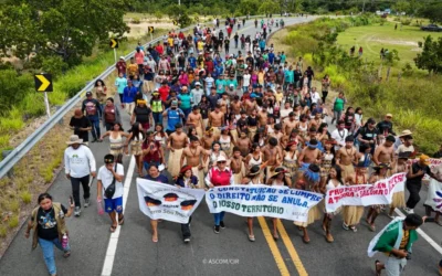 CIR: Movimento Indígena de Roraima realiza mobilização na BR-174 contra a Lei do Marco Temporal e exige que a retomada da votação pelo STF seja feita de forma presencial